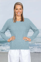 Women's Lightweight Possum Scalloped Vee