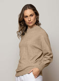 Aurora Dolman Crew Possum Merino + Cotton