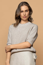 Shoreline Possum Merino + Cotton Short Sleeve