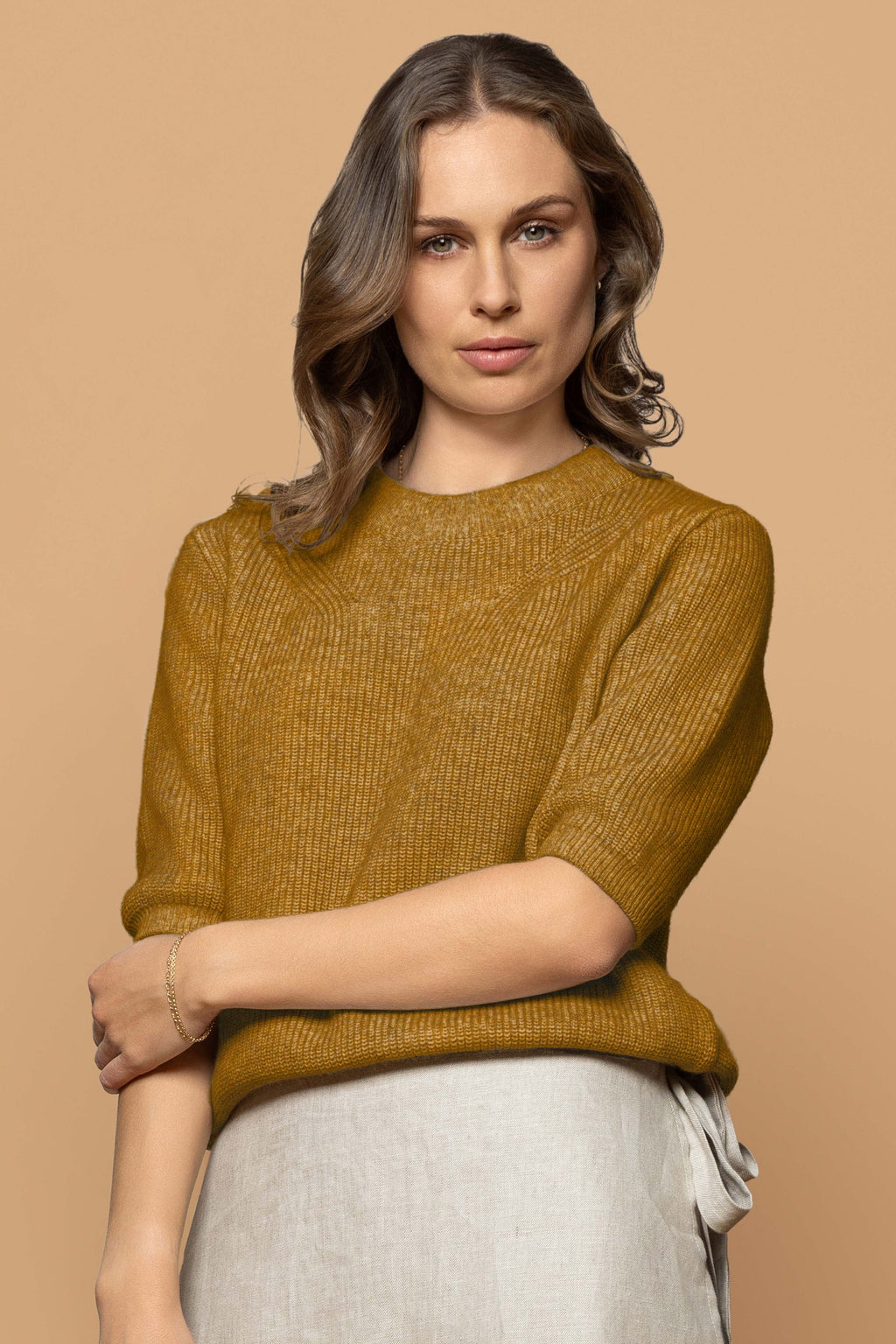 Shoreline Possum Merino + Cotton Short Sleeve