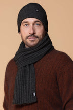 Rib Knit Possum Merino Scarf