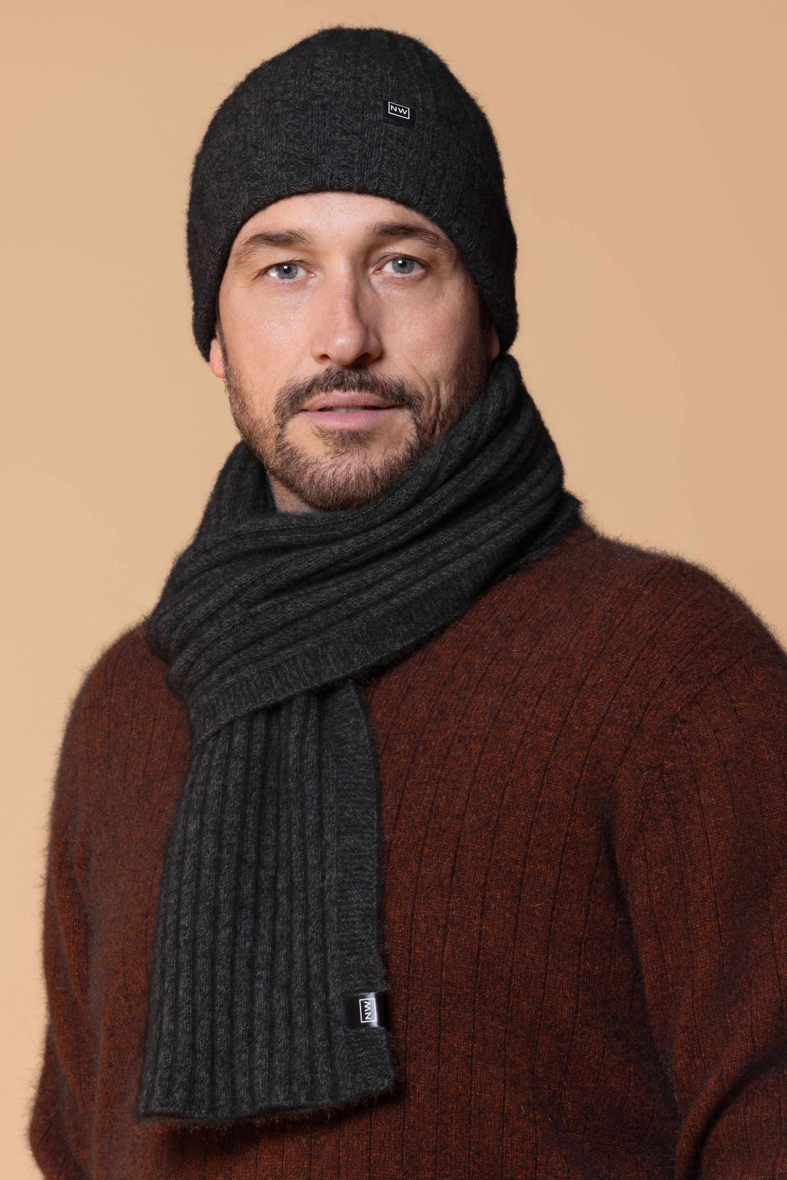 Rib Knit Possum Merino Scarf