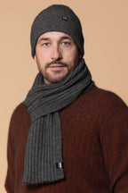 Rib Knit Possum Merino Scarf