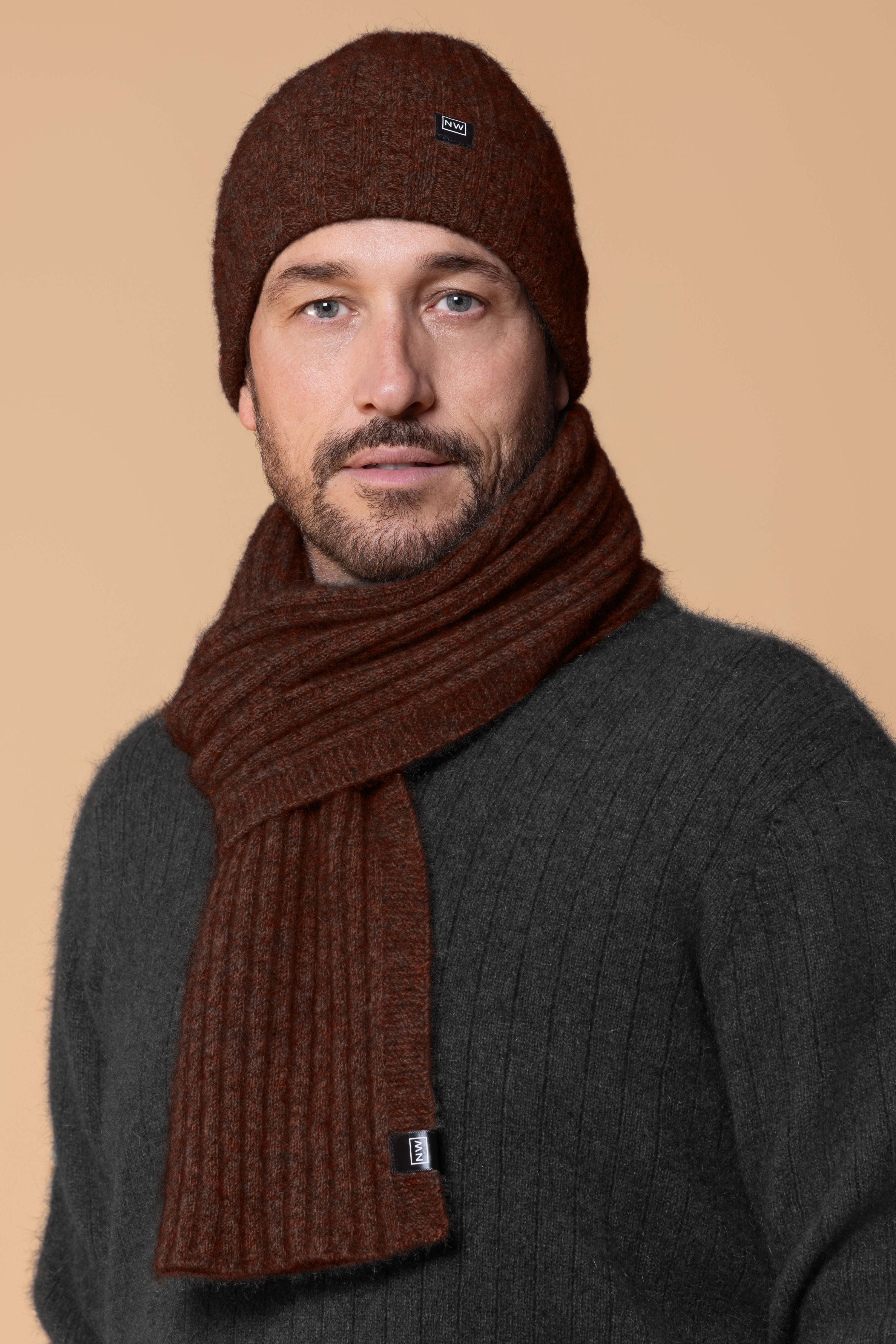 Rib Knit Possum Merino Scarf