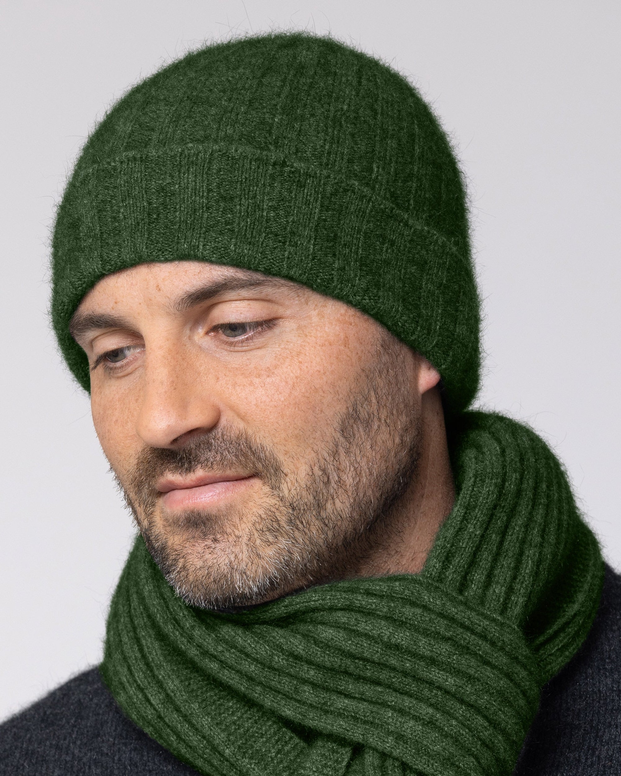 Rib Detail Possum Merino Beanie