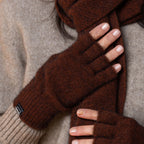 Fingerless Possum Merino Gloves NW