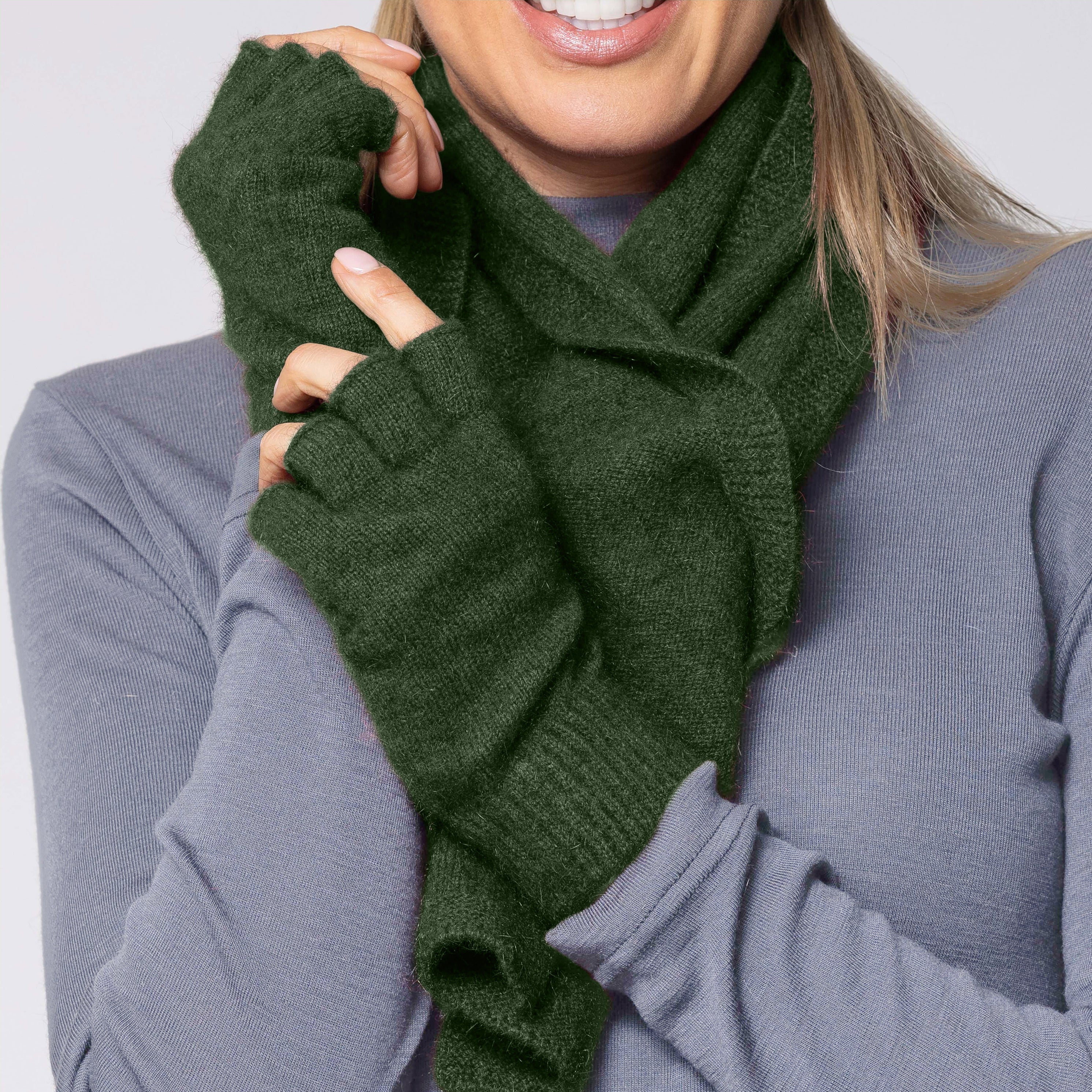 Fingerless Possum Merino Gloves NW