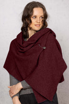 Moss Stitch Possum Merino Shawl