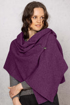 Moss Stitch Possum Merino Shawl