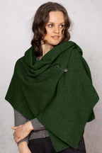 Moss Stitch Possum Merino Shawl