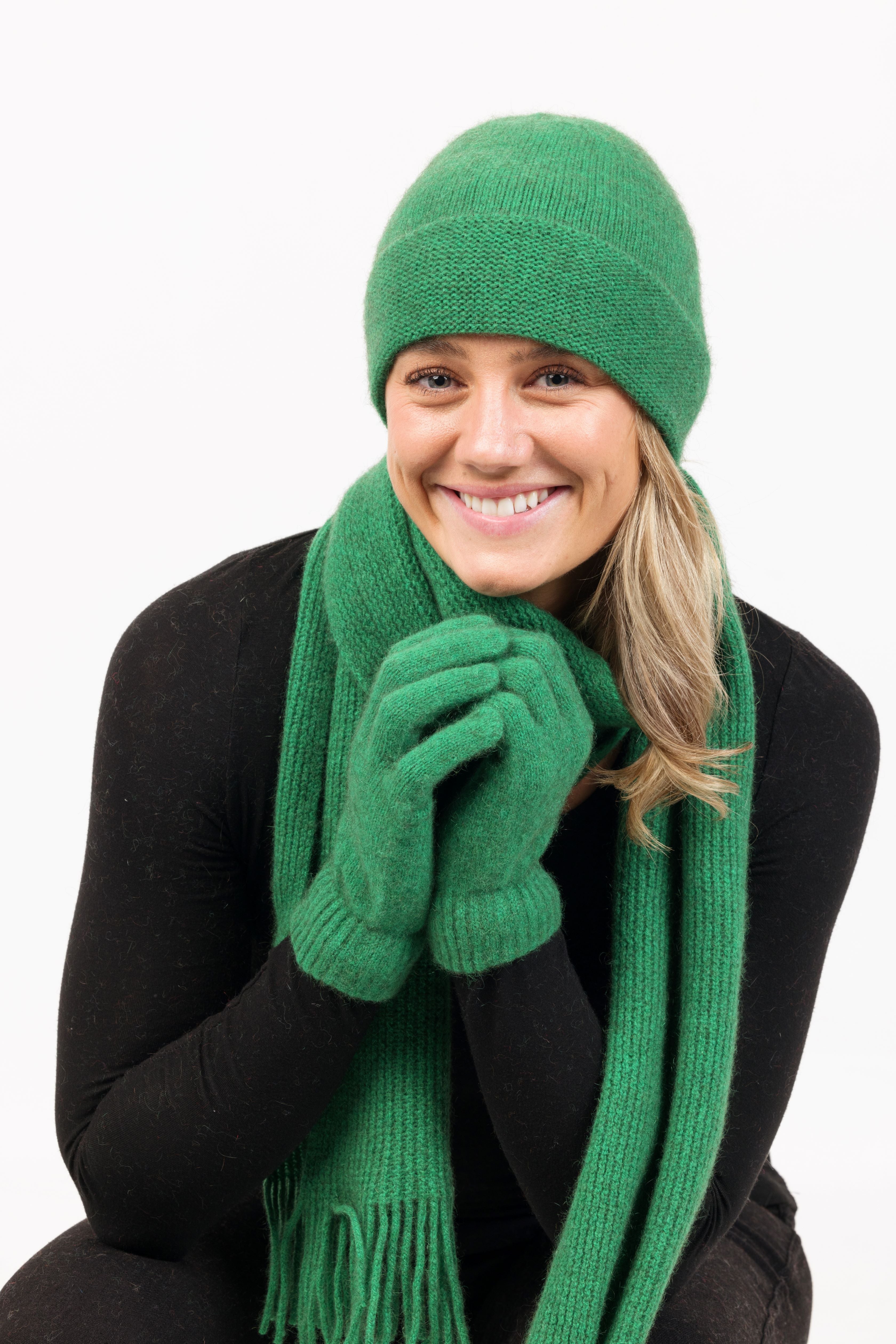 Plain Possum Merino Scarf - Native World Secondary image