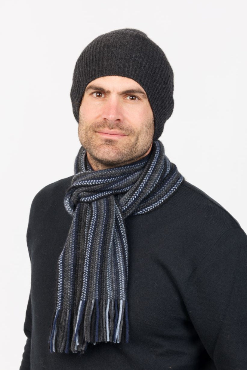 Multi Striped Possum Merino Scarf - Native World