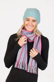 Possum Merino Multi Striped Scarf - Native World