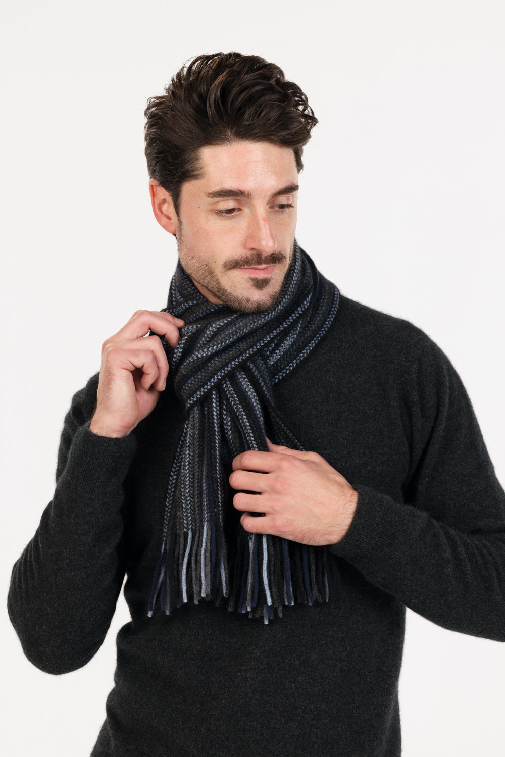 Multi Striped Possum Merino Scarf - Native World