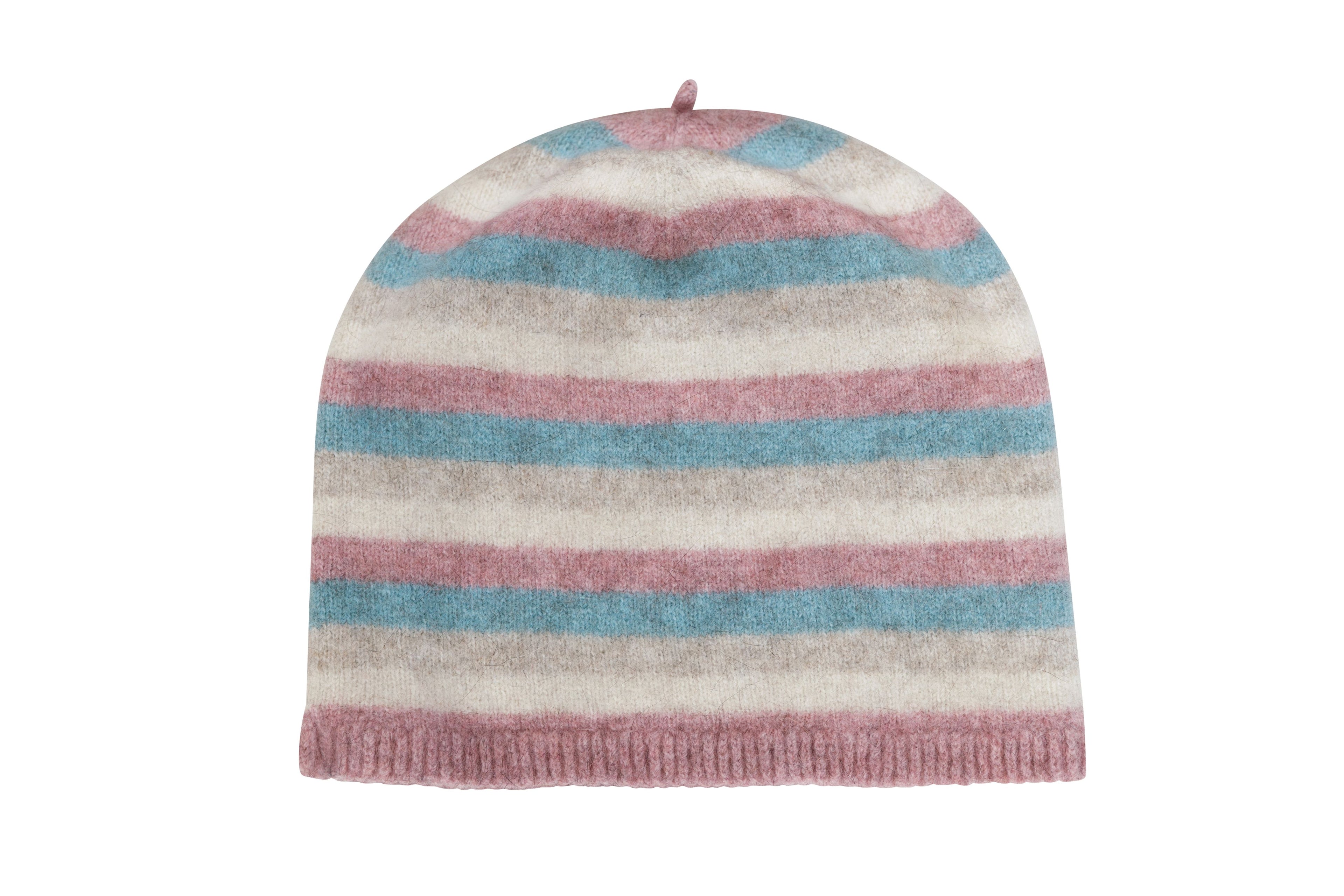 Kids Possum Merino Striped Beanie