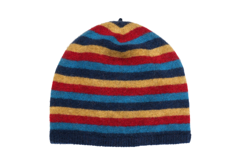 Kids Possum Merino Striped Beanie