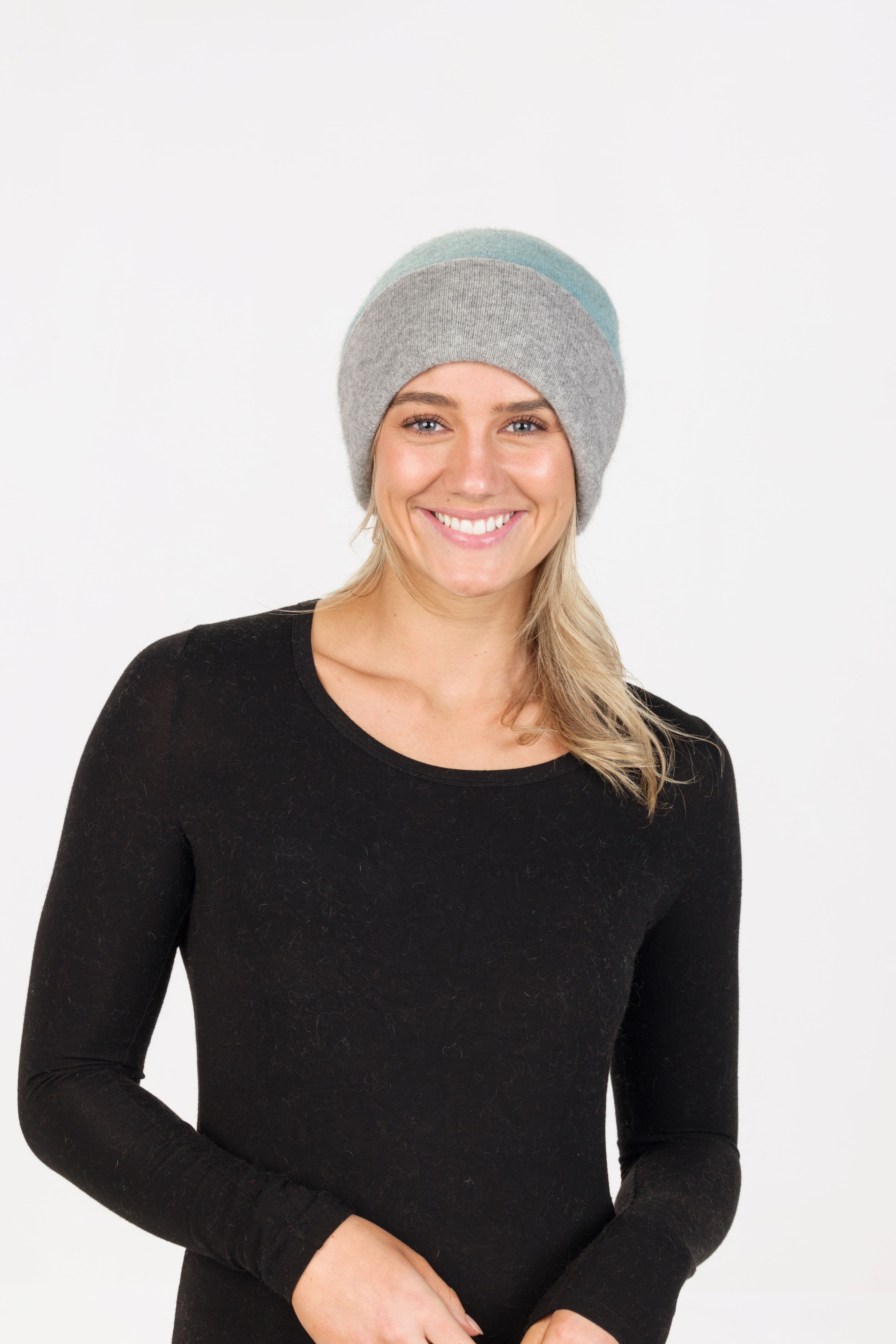 Plain Possum Merino Reversible Beanie Secondary image