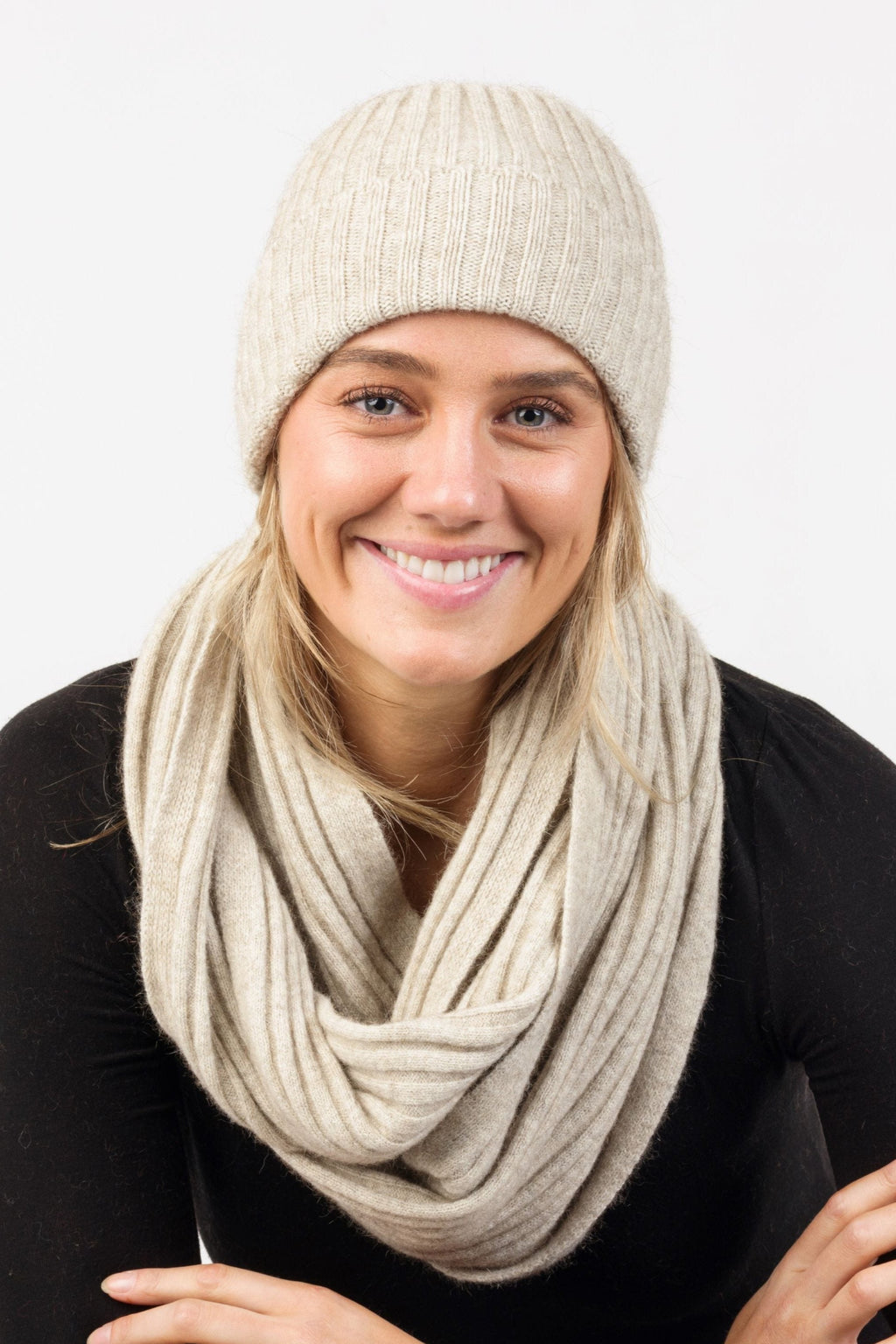 Ribbed Knit Possum Merino Beanie