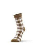 Norsewear Check Merino Sock - Khaki