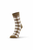 Norsewear Check Merino Sock - Khaki