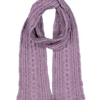 Cable Possum Merino Scarf