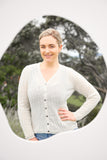 Alpaca Wool Wavy V Neck Cardigan - Royal Alpaca