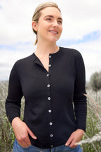 Classic Merino Wool Button Cardigan