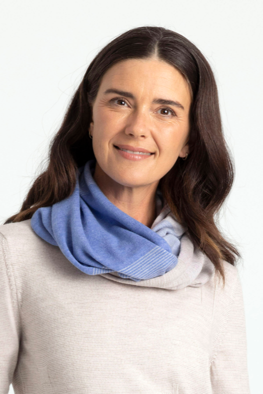 Graduated Stripe Merino Wool Infinity Scarf Main image