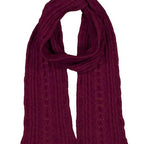 Cable Possum Merino Scarf