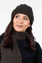 Moss Stitch Possum Merino Beanie