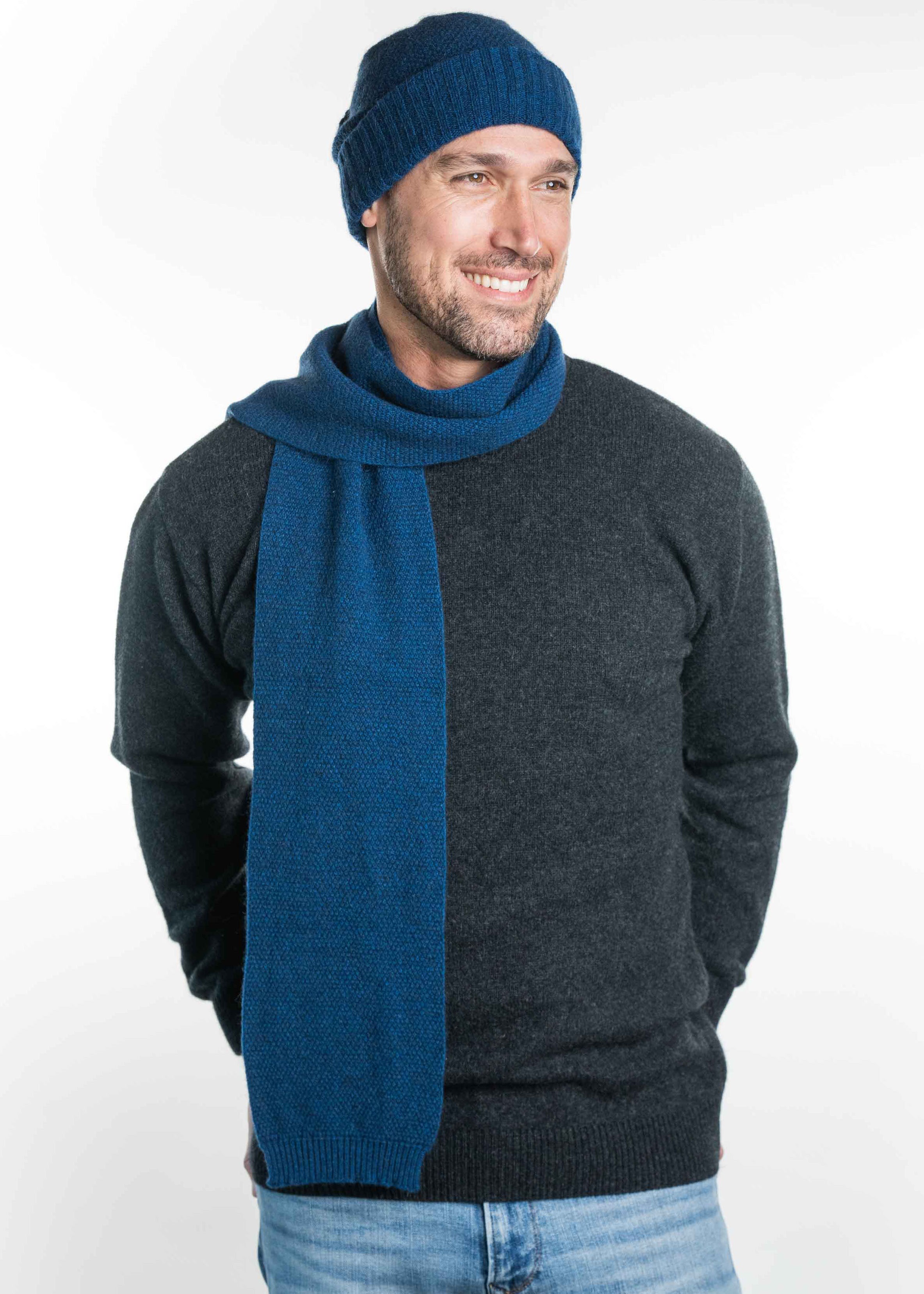 Moss Stitch Possum Merino Scarf Secondary image