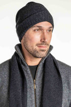 Moss Stitch Possum Merino Beanie