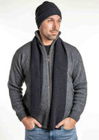 Moss Stitch Possum Merino Scarf