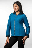Contrast Trim Possum Merino Jacket