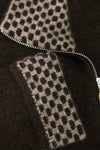 Possum Merino Contrast Trim Jacket - Trilogy Knitwear
