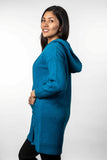 Hooded Longline Possum Merino Cardigan