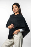 Moss Stitch Possum Merino Poncho - Trilogy