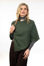 Moss Stitch Possum Merino Poncho - Trilogy