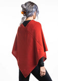 Possum Merino Moss Stitch Poncho - Trilogy Knitwear