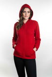 Hooded Possum Merino Zip Jacket