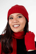 Moss Stitch Possum Merino Beanie