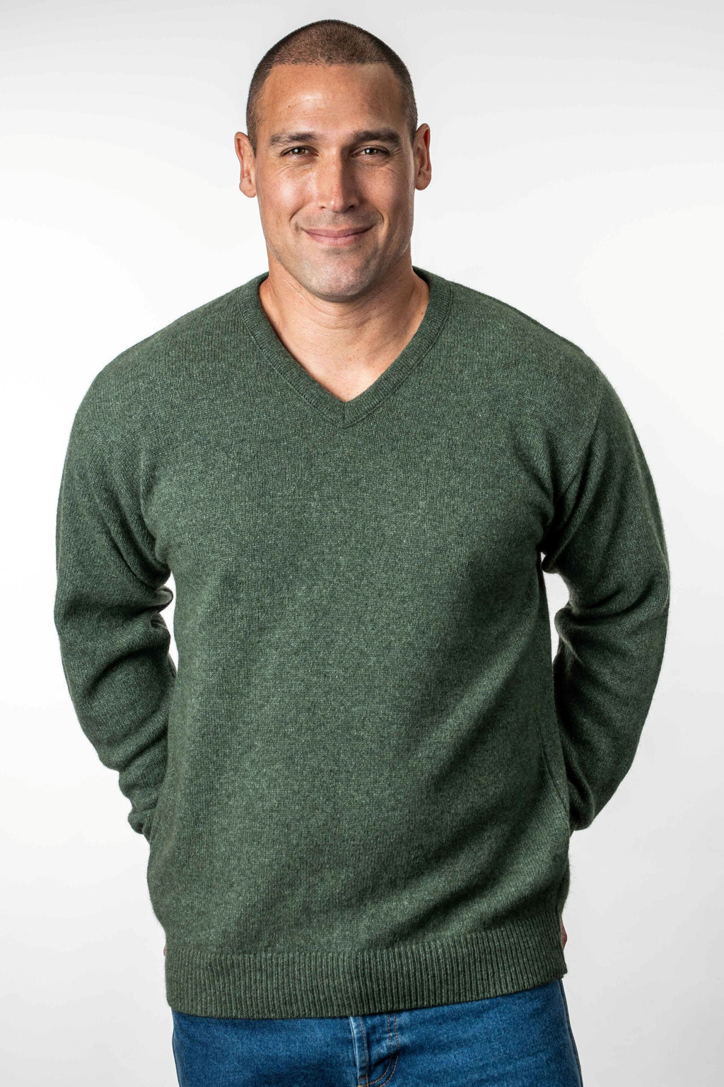 V Neck Possum Merino Jumper