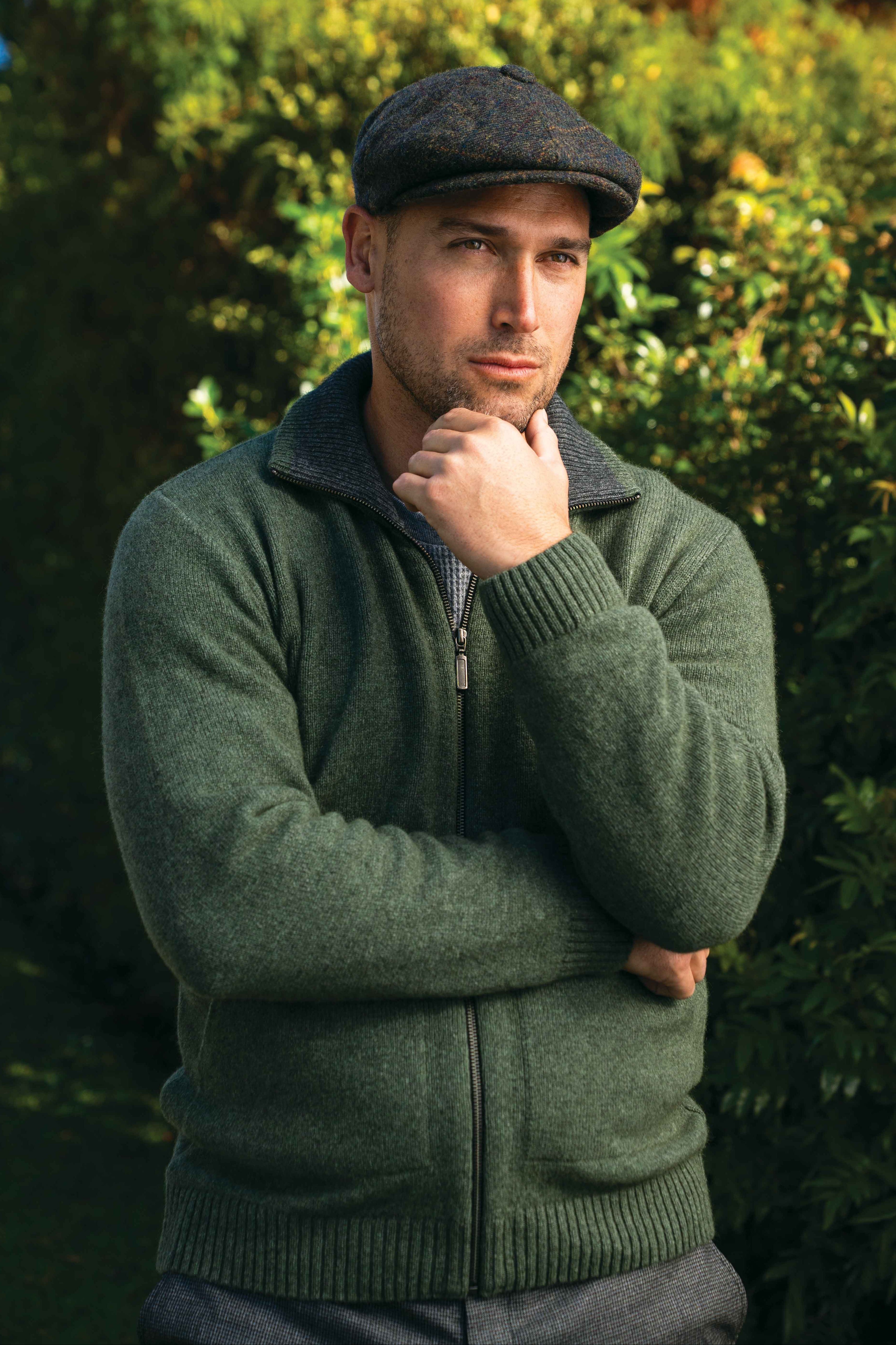 Zip Up Possum Merino Jacket with Pockets Main image
