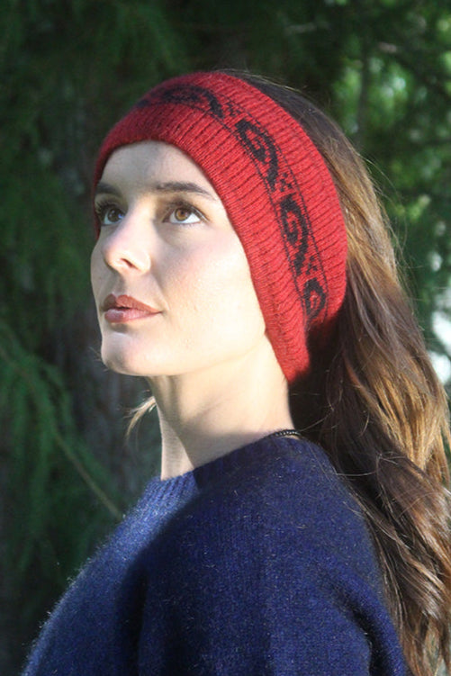 Koru Motif Possum Merino Headband Secondary image