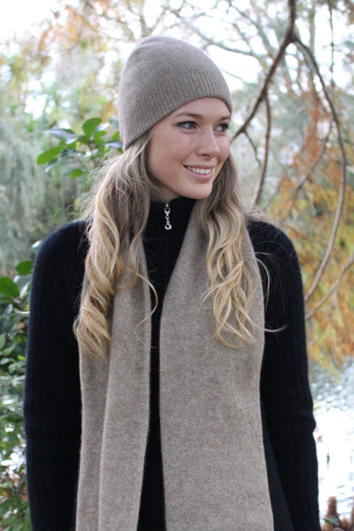 Double Thickness Possum Merino Skull Beanie
