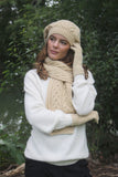 Alpaca Wool Cable Scarf - Lothlorian Knitwear