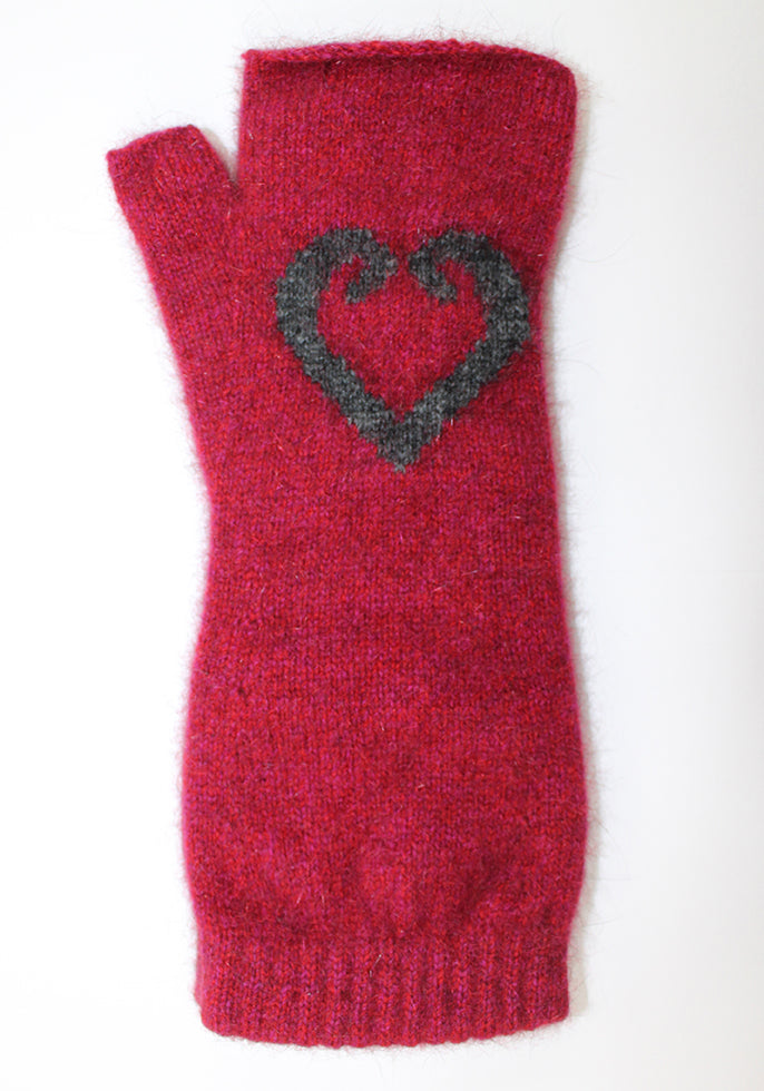 Aroha Possum Merino Fingerless Mitten