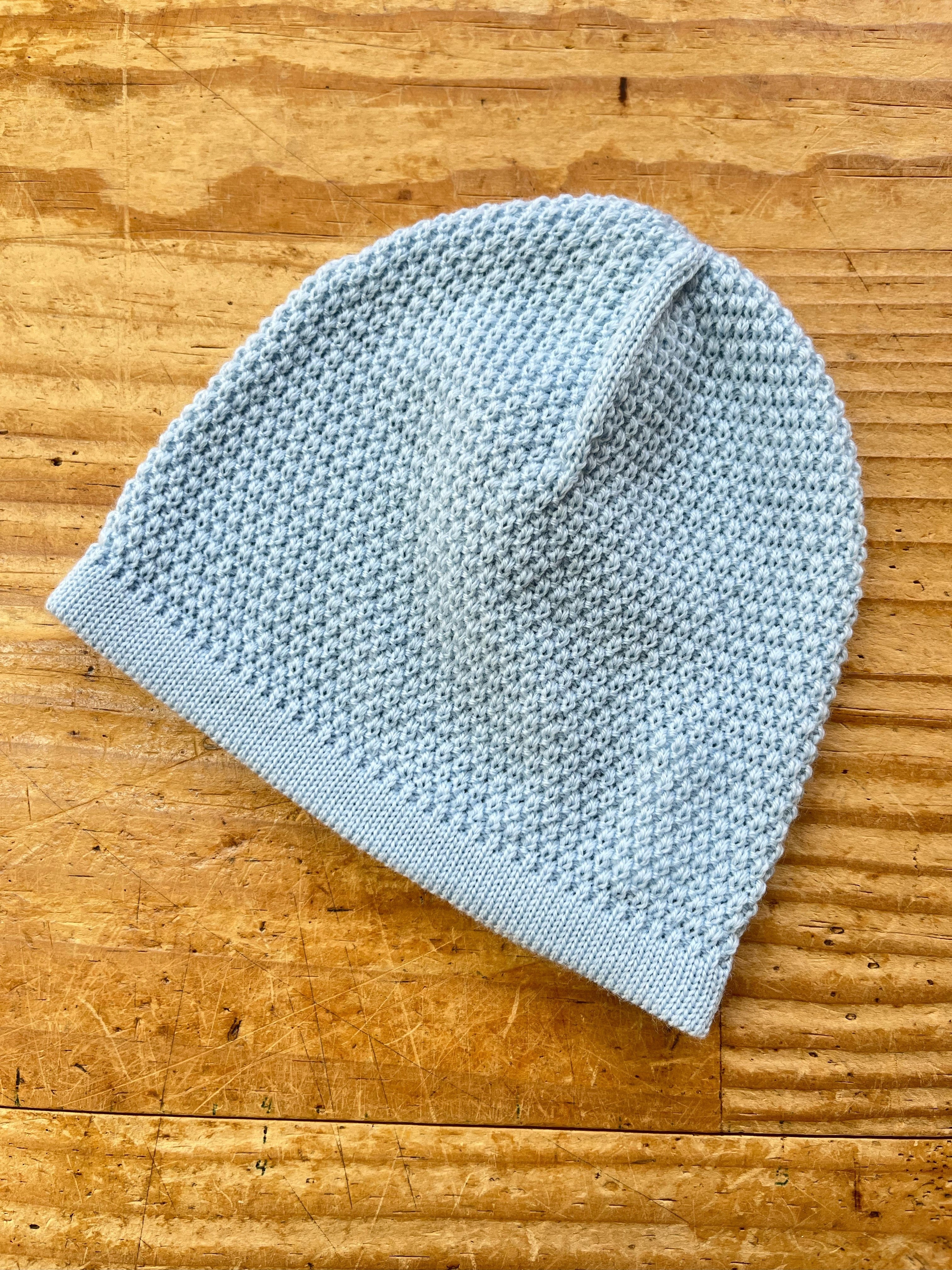 Moss Stitch Merino Baby Beanie