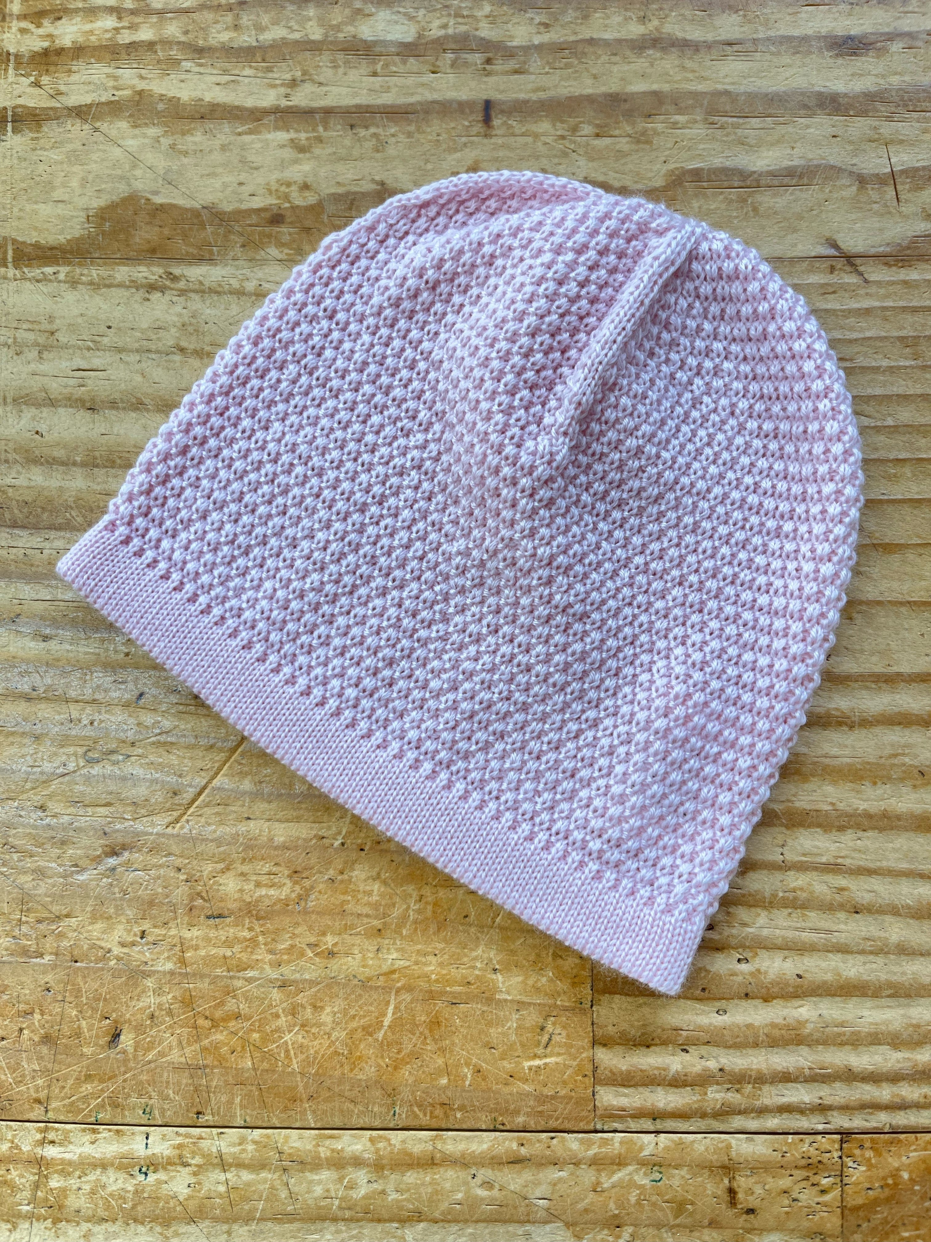 Moss Stitch Merino Baby Beanie
