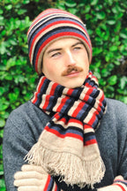 Striped Possum Merino Beanie